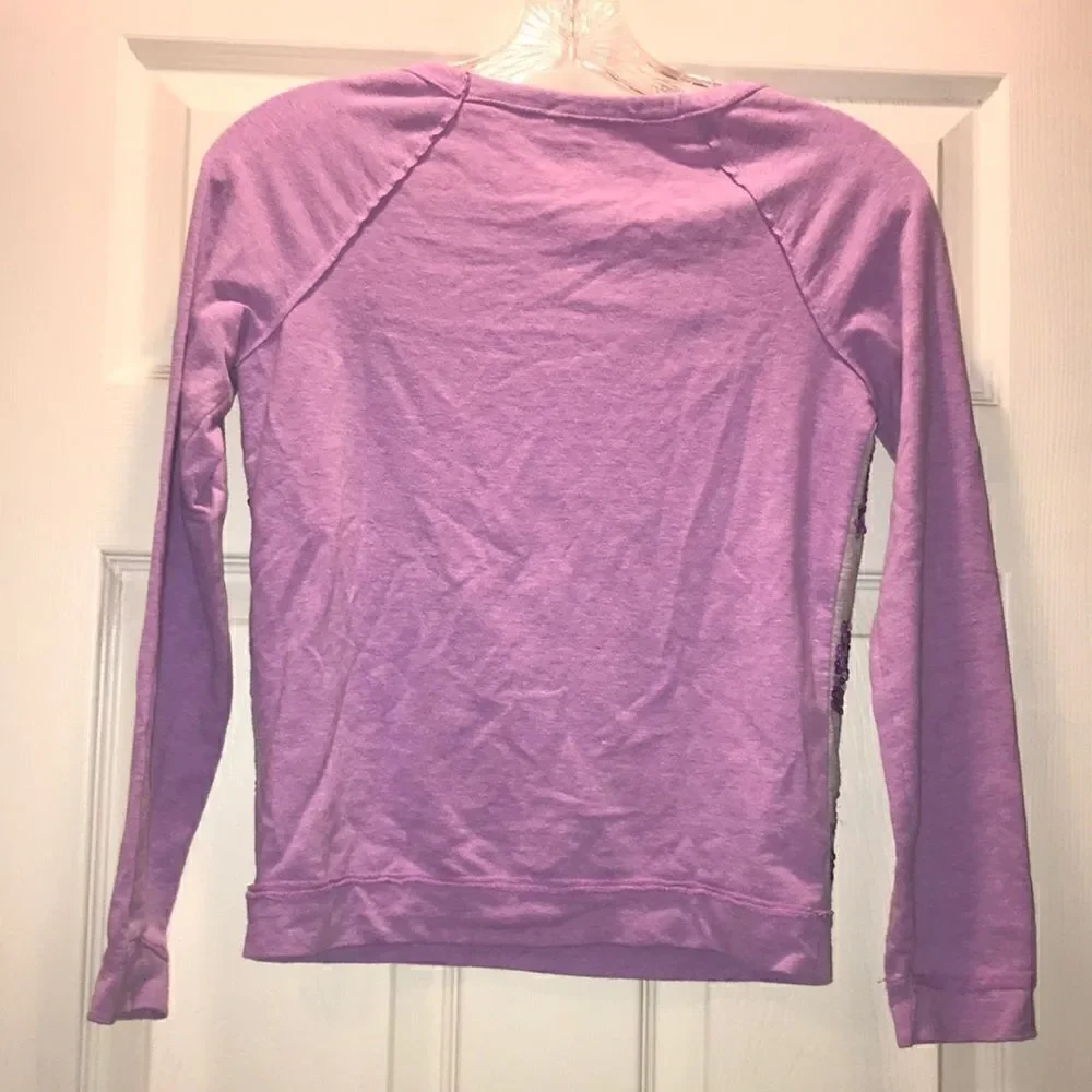 (5/$25) Justice lavender sequined sweatshirt